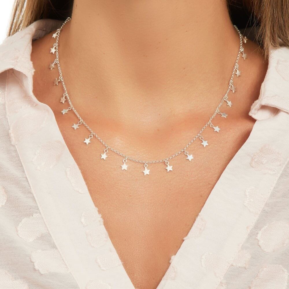 Galaxy Star Silver Necklace