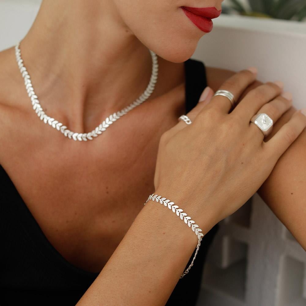 NU & MII Flora Silver Bracelet