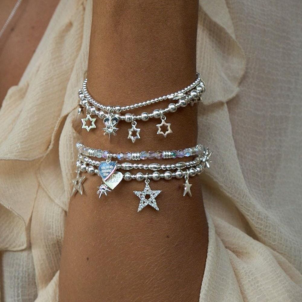 Santeenie Silver Charm Bracelet - Astra Star