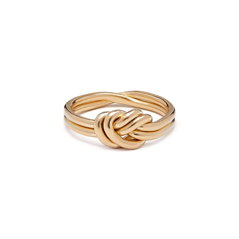 Outlet Lover's Knot Gold Plated Ring
