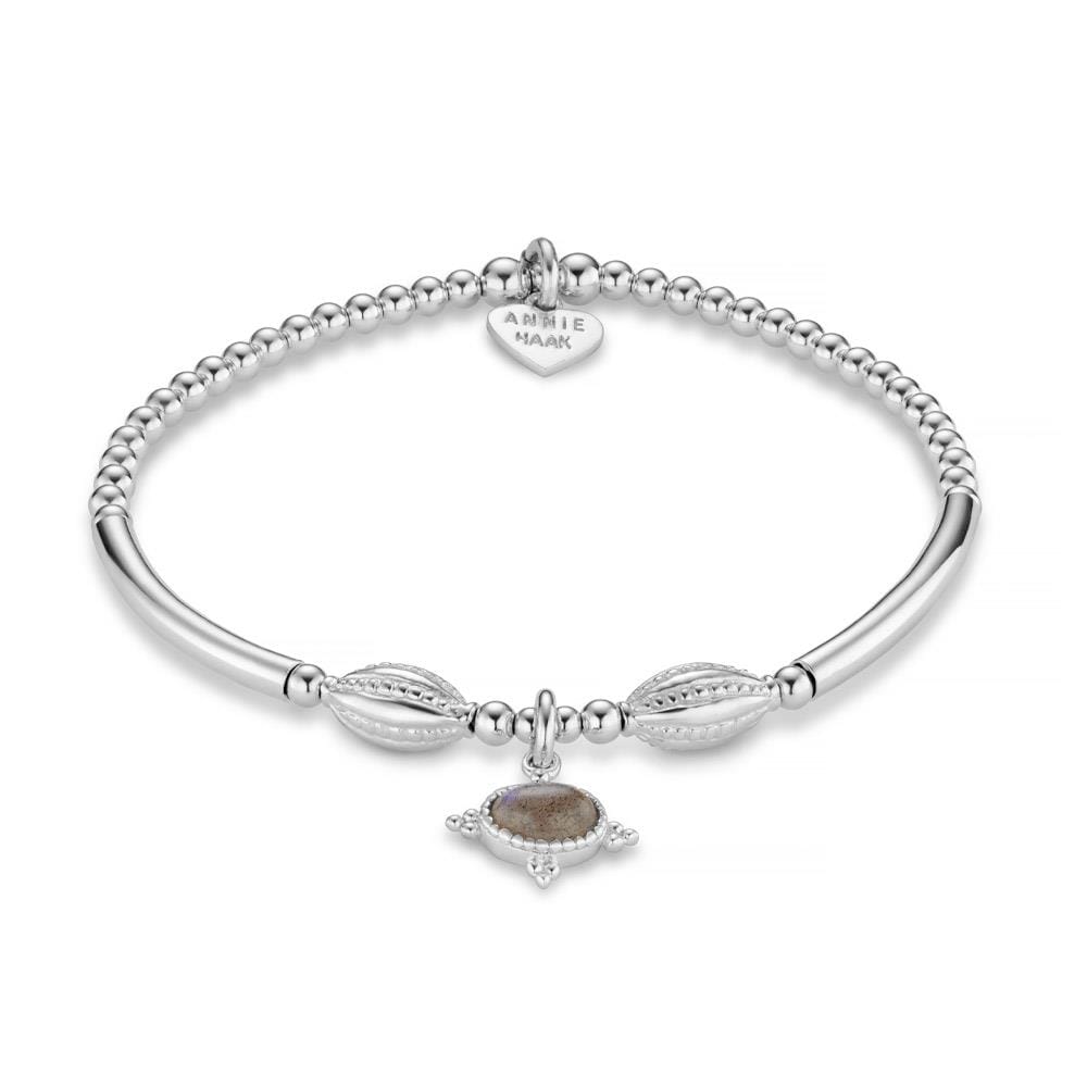 Labradorite Quartet Silver Stack