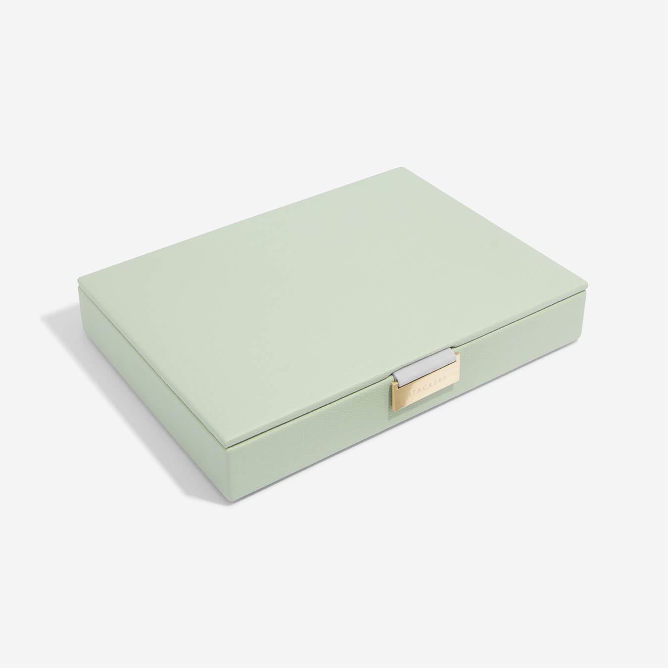 Stackers Sage Green Classic Set of 3 Jewellery Box