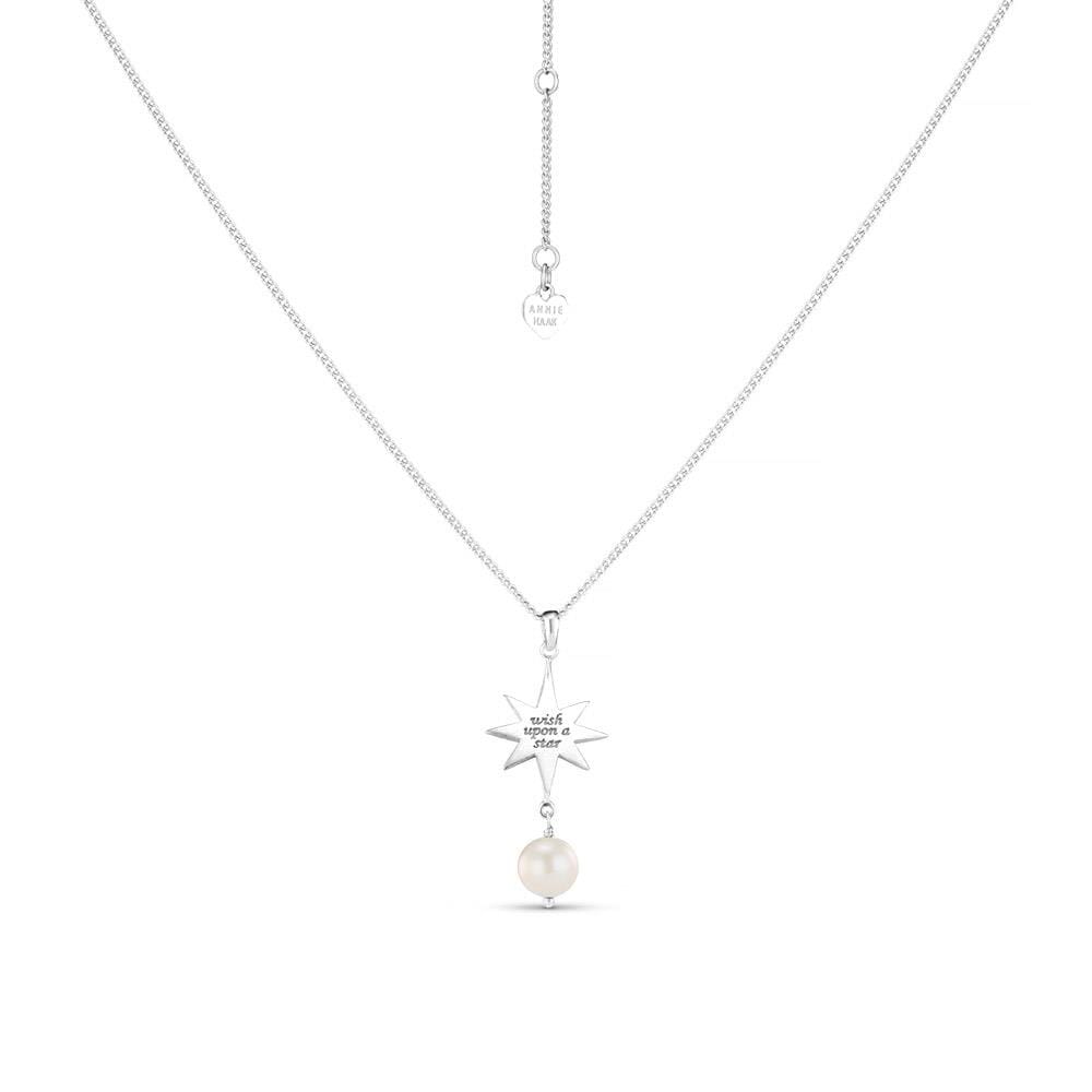 Wish Upon A Star Pearl Silver Necklace