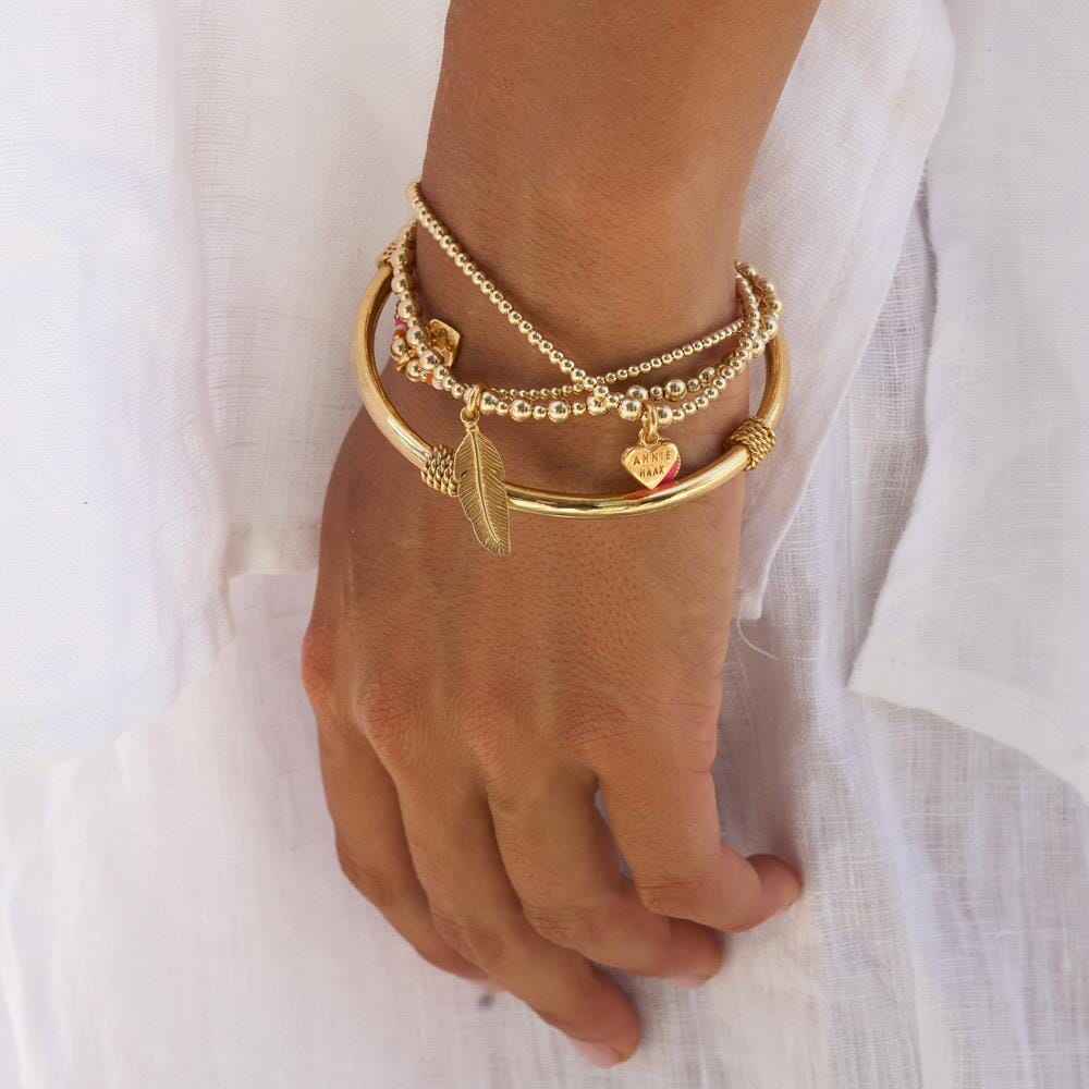 Bahari Rope Gold Plated Bangle