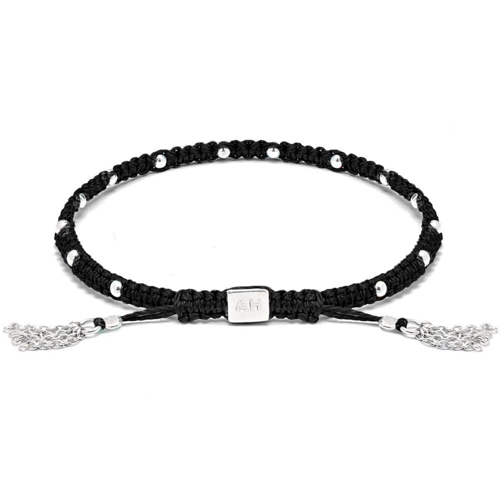 Outlet Amigo Silver Bracelet Black