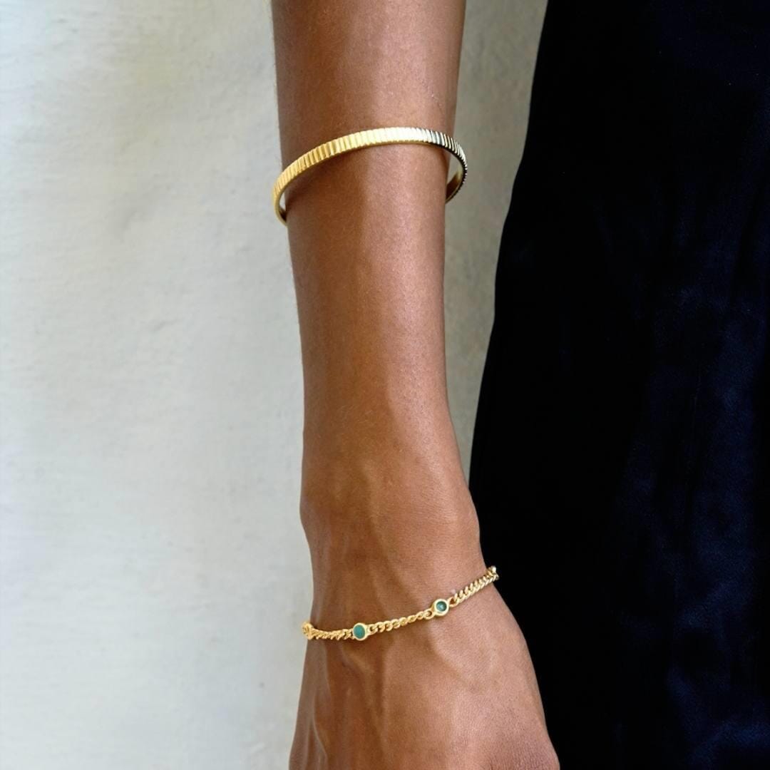 Outlet NU & MII Reviver Gold Plated Bangle