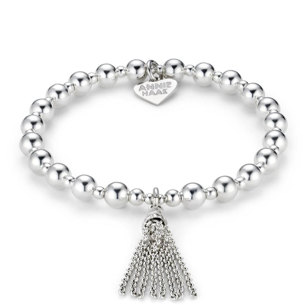 925 Sterling Silver Orchid Tassel Charm Bracelet– Annie Haak