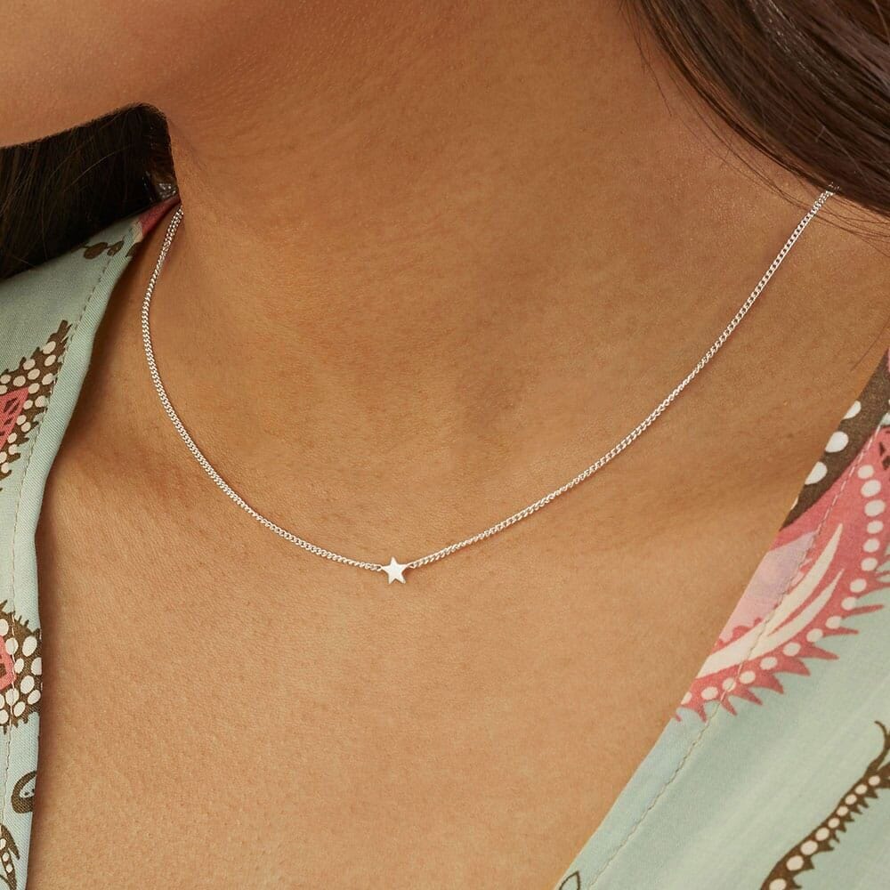 Teeny Weeny Star Silver Necklace