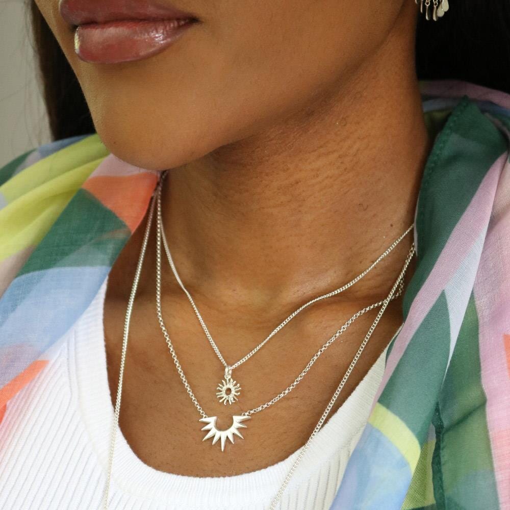 Sunbeam Silver Necklace