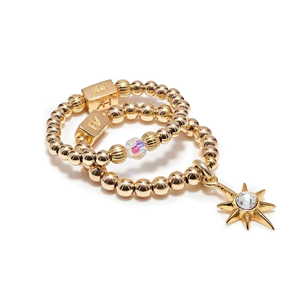 Esther Gold Plated Ring Stack