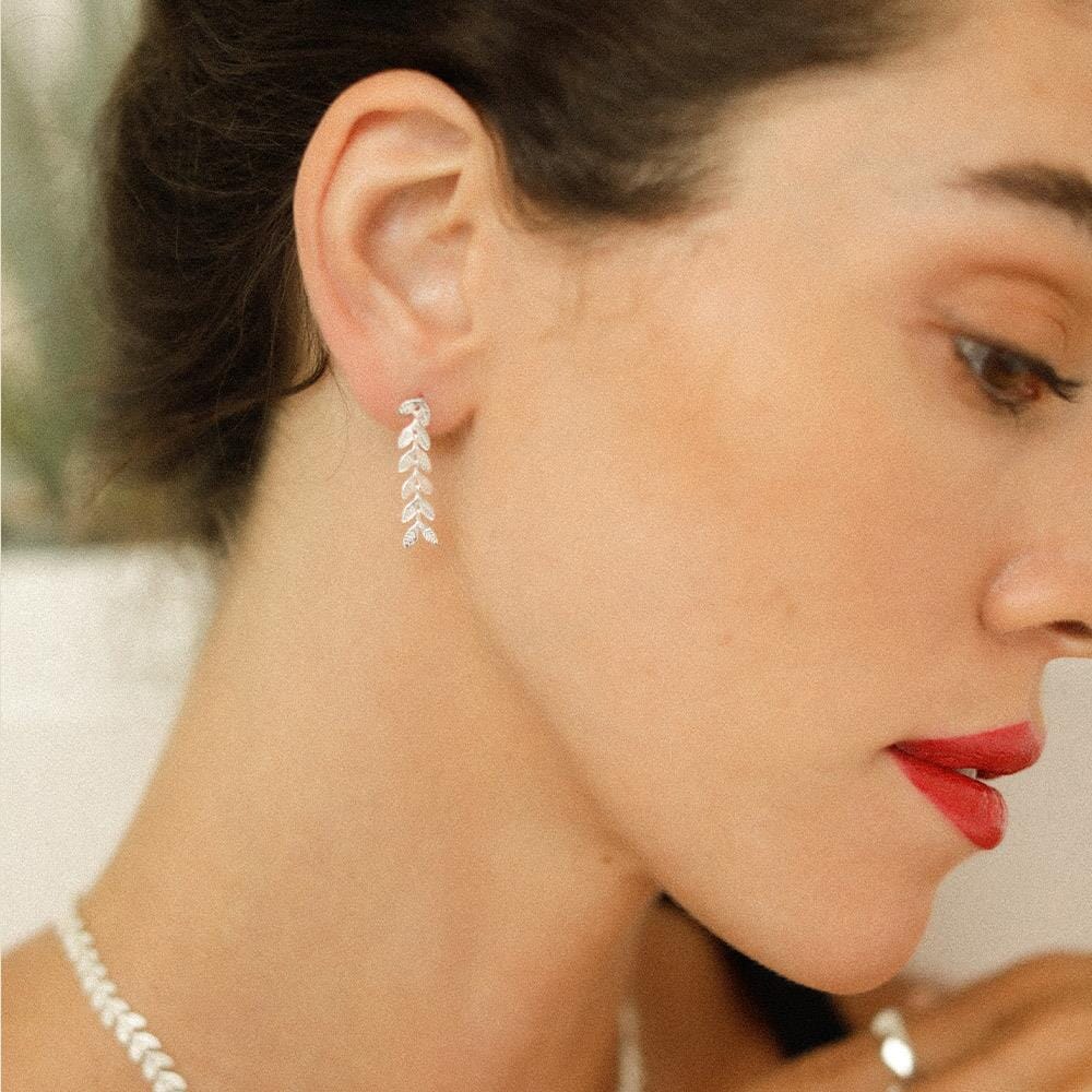 Outlet NU & MII Flora Silver Earrings