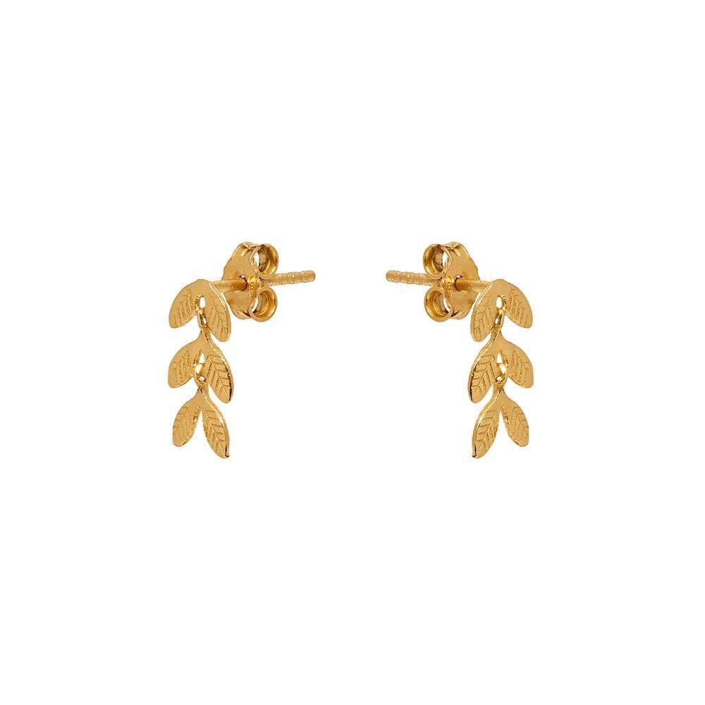 NU & MII Mini Flora Gold Plated Earrings