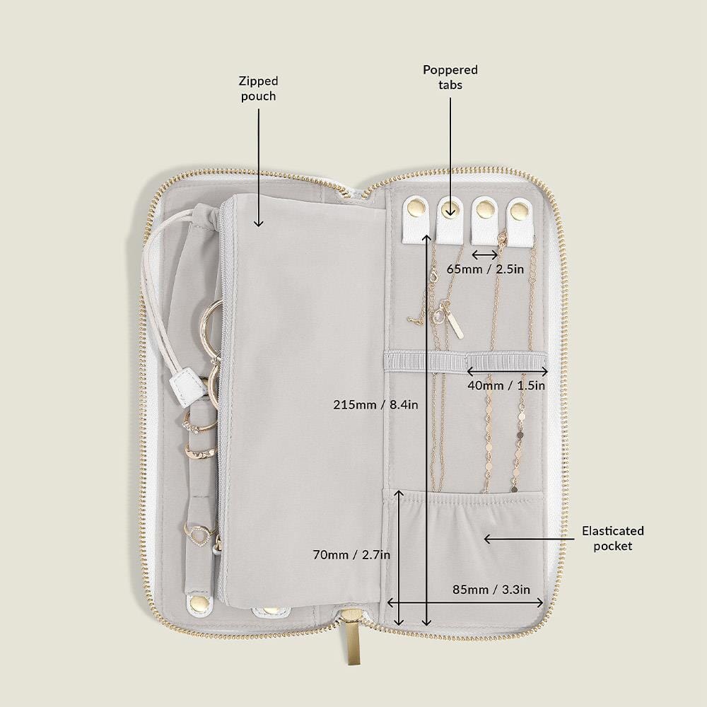 Stackers White Jewellery Roll