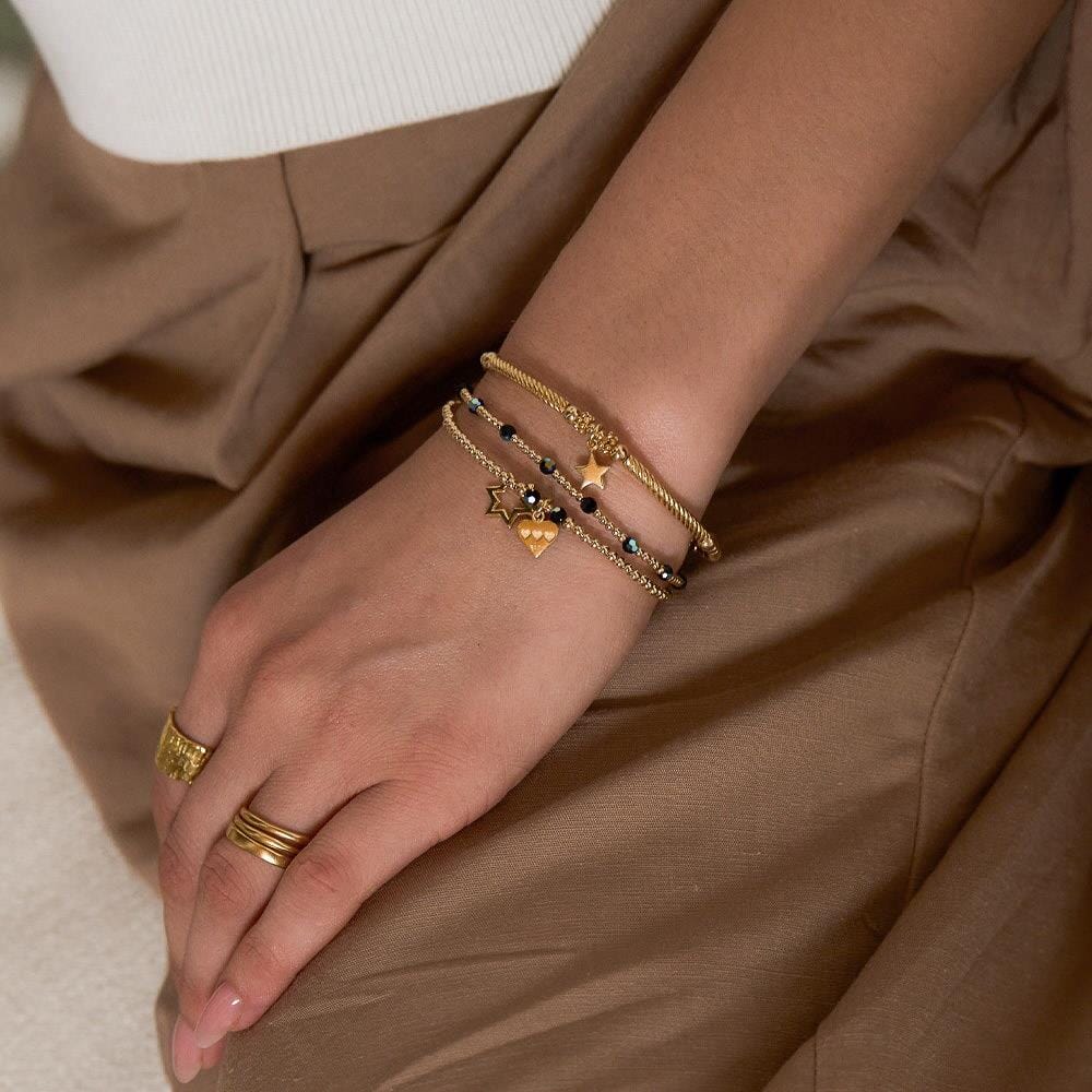 Glitz Gold Plated Stack