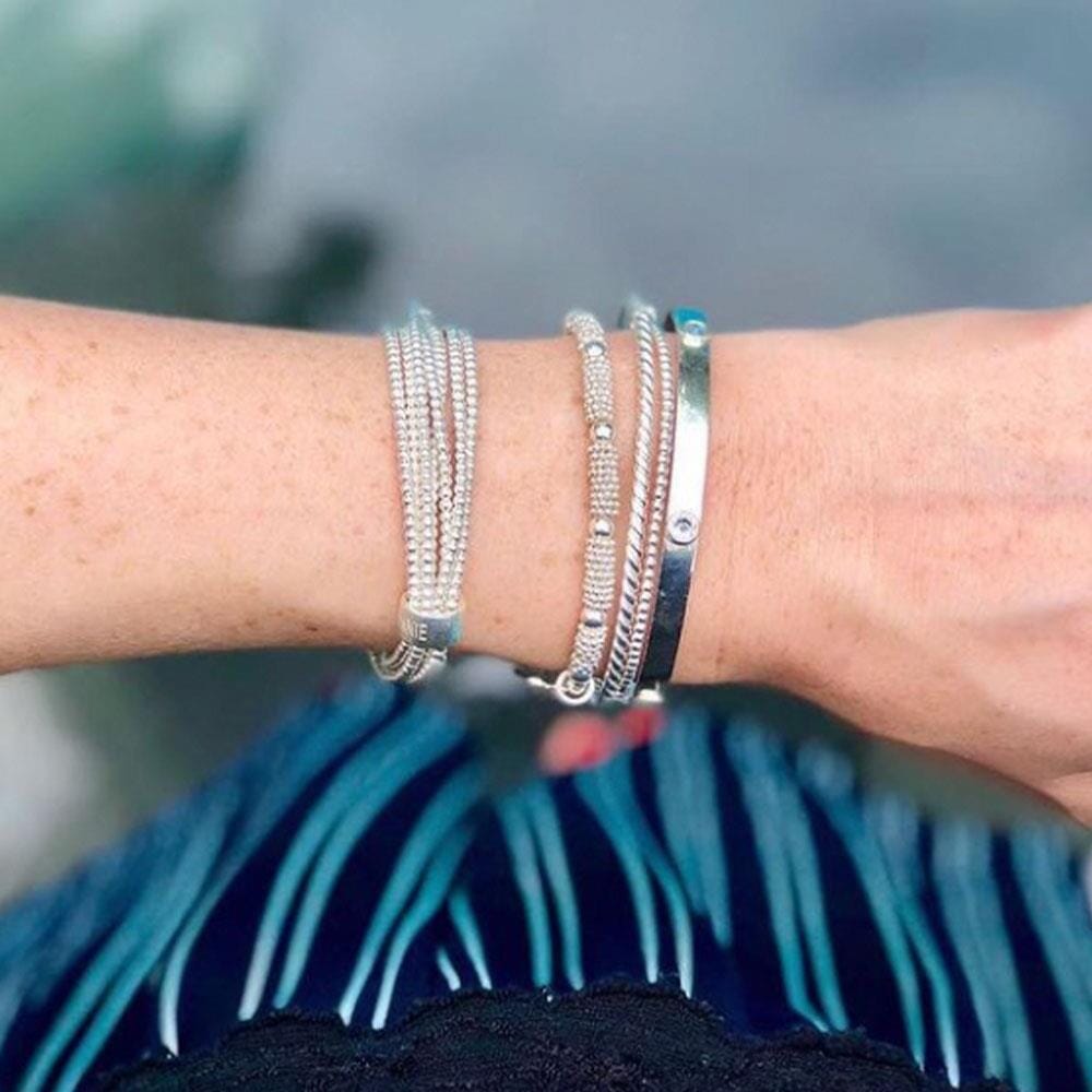 Lucki Silver Looped Bracelet