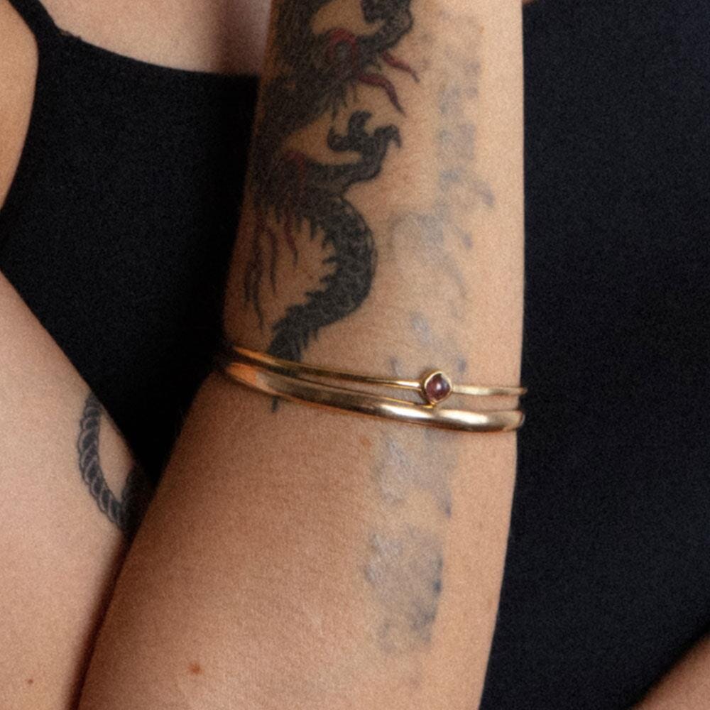 Outlet NU & MII Rosa Ava Gold Bangle