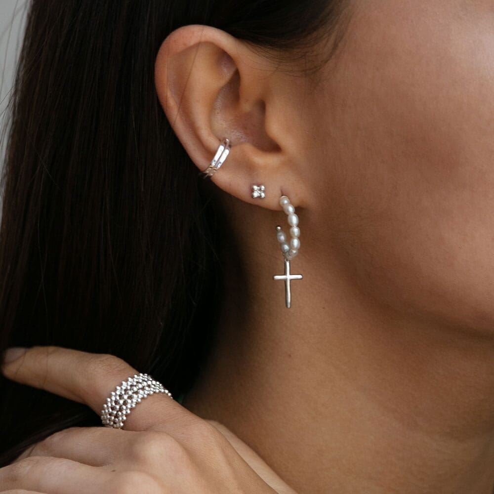 NU & MII Mia Stud Silver Earrings