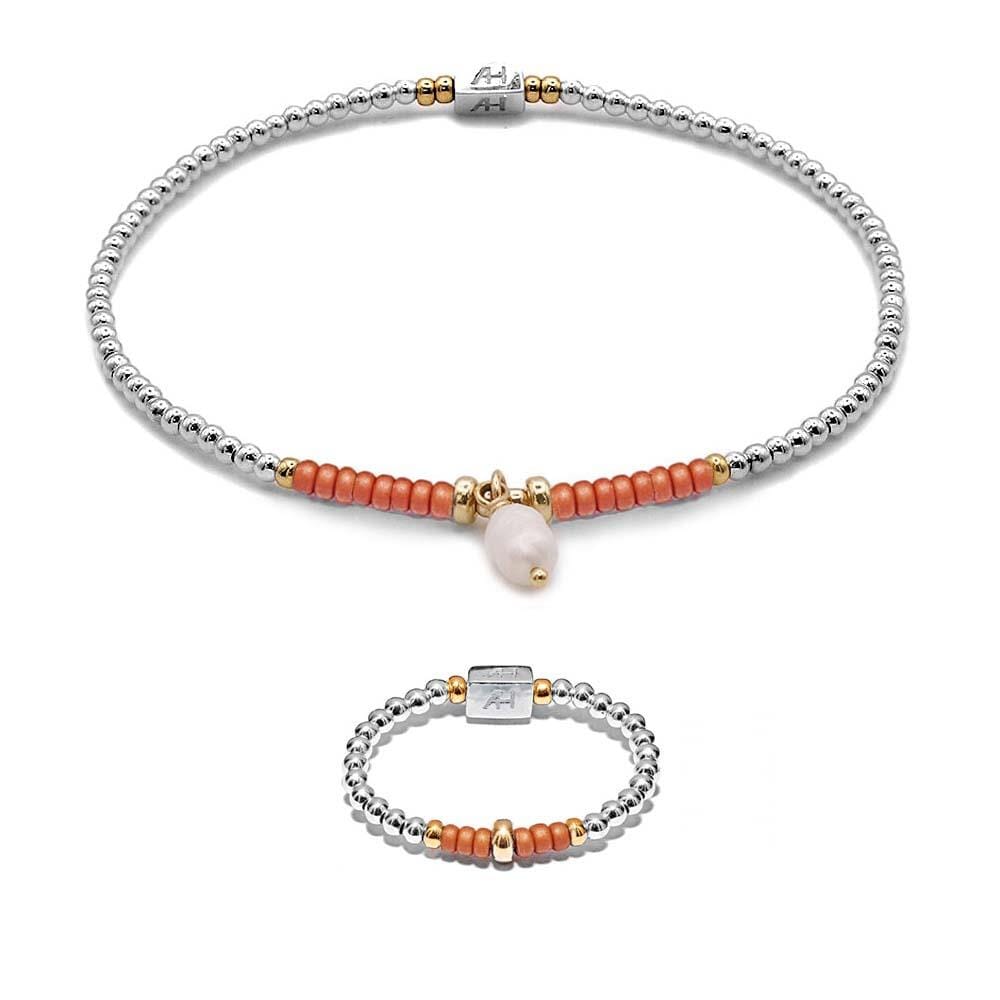 Maisie Mixed Metal Bracelet & Ring Set