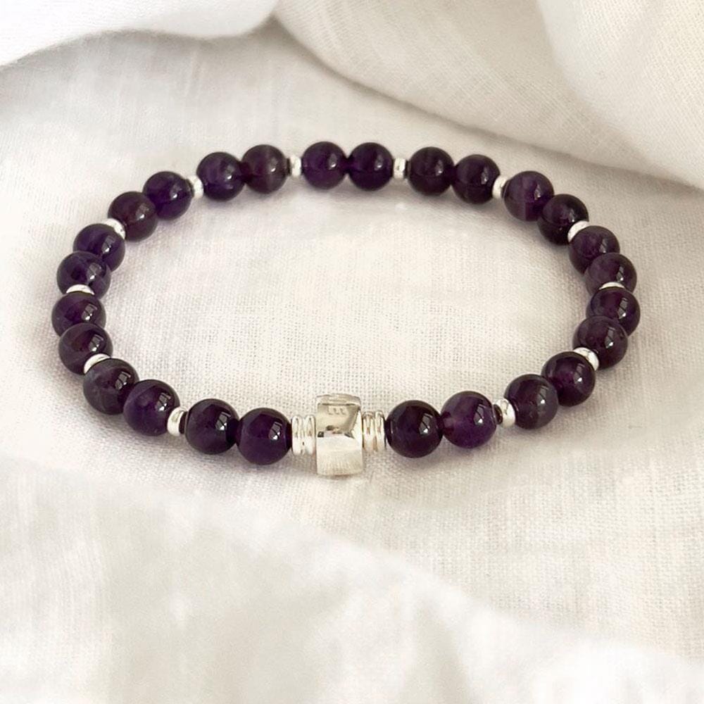 Precious Silver Bracelet - Amethyst