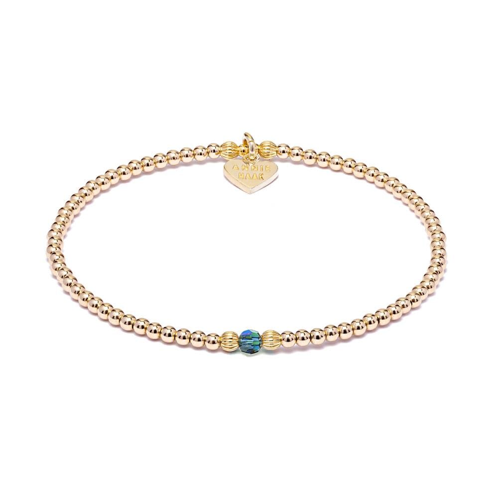 Aster Gold Plated Bracelet - Midnight Blue