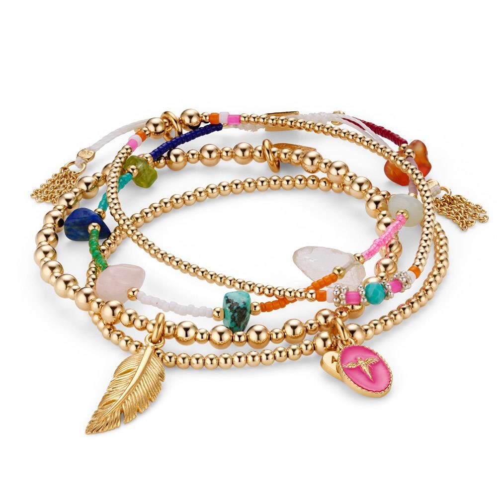 Oasis Gold Plated Bracelet Stack