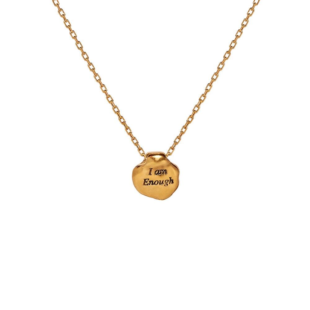 Outlet Affirmation Gold Plated Necklace - Choice of Quote
