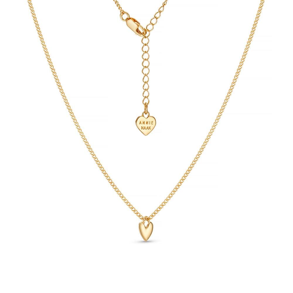 Love You Silver Necklace with a Kiss charm