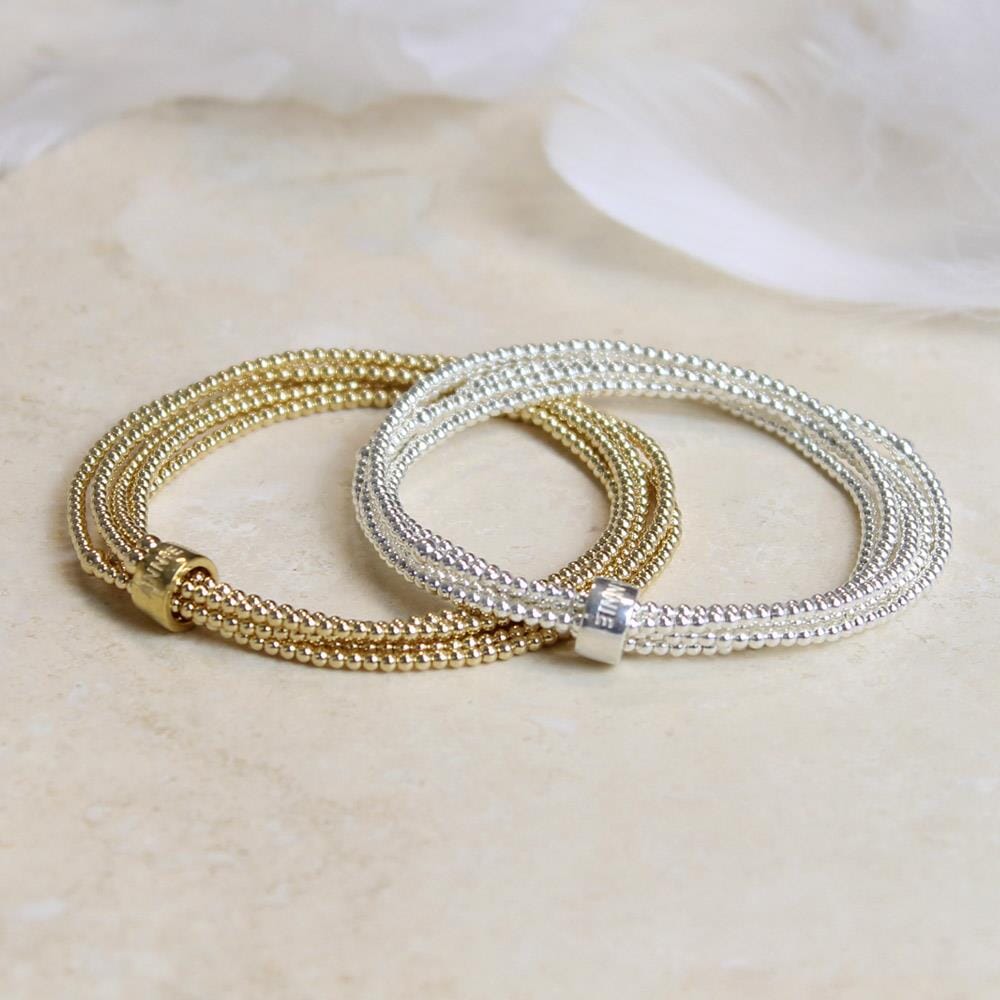 Rasi Gold Plated Bracelet Stack