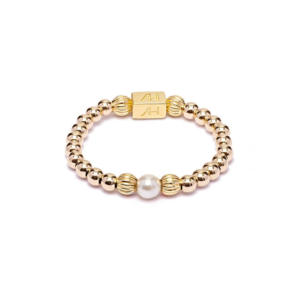 Aster Gold Ring - Pearl