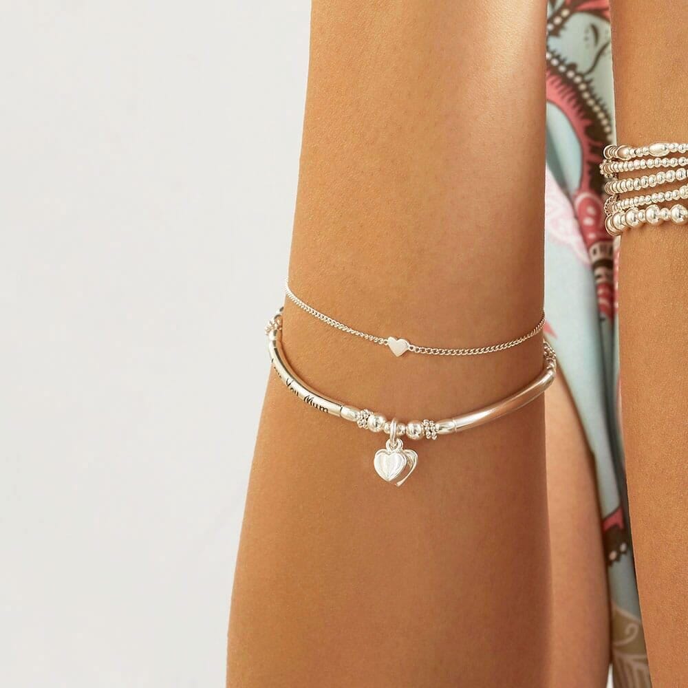 Teeny Weeny Heart Silver Bracelet