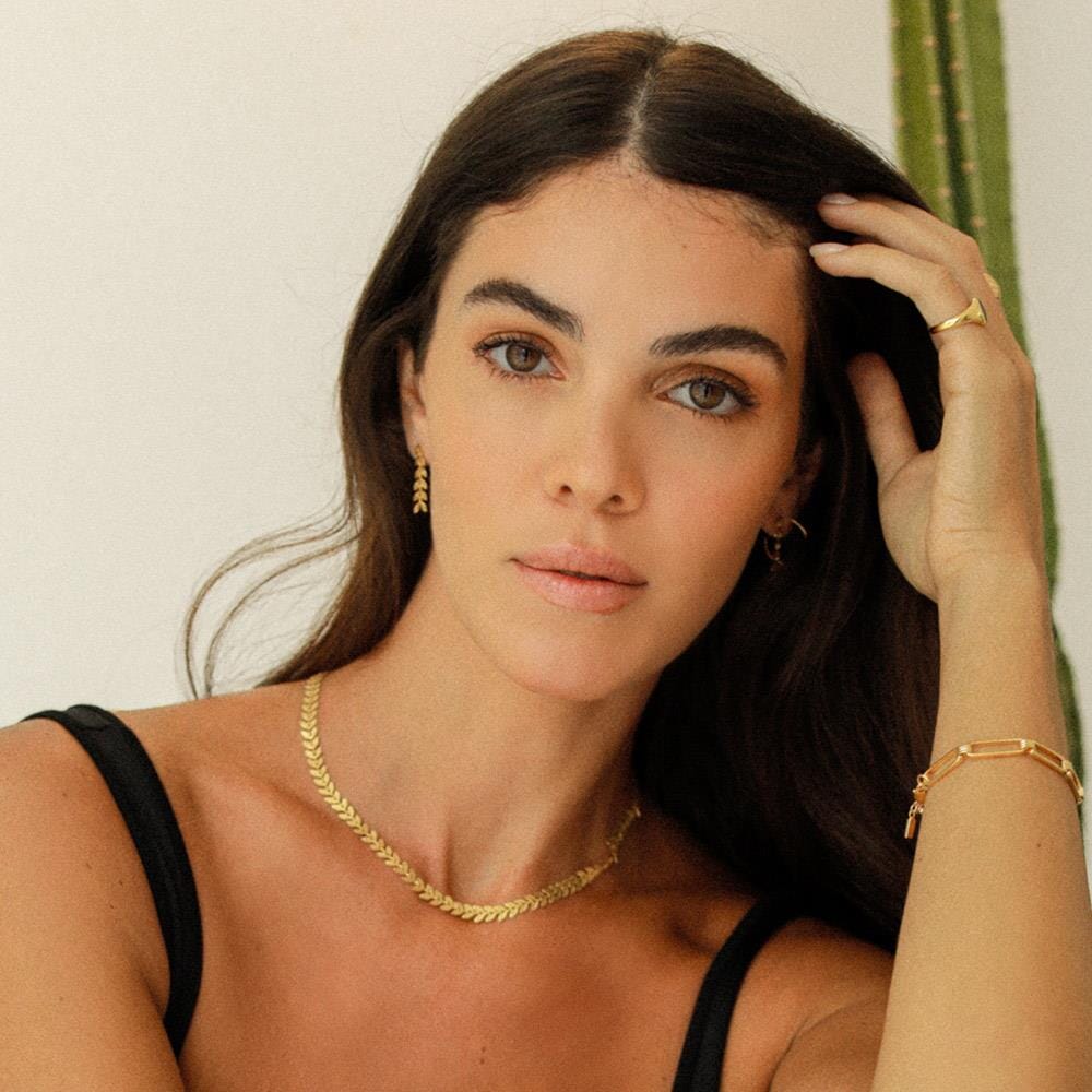 NU & MII Flora Gold Plated Necklace