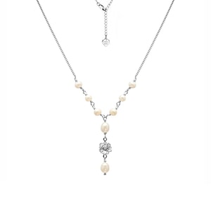 Poppy Pearl Silver Necklace