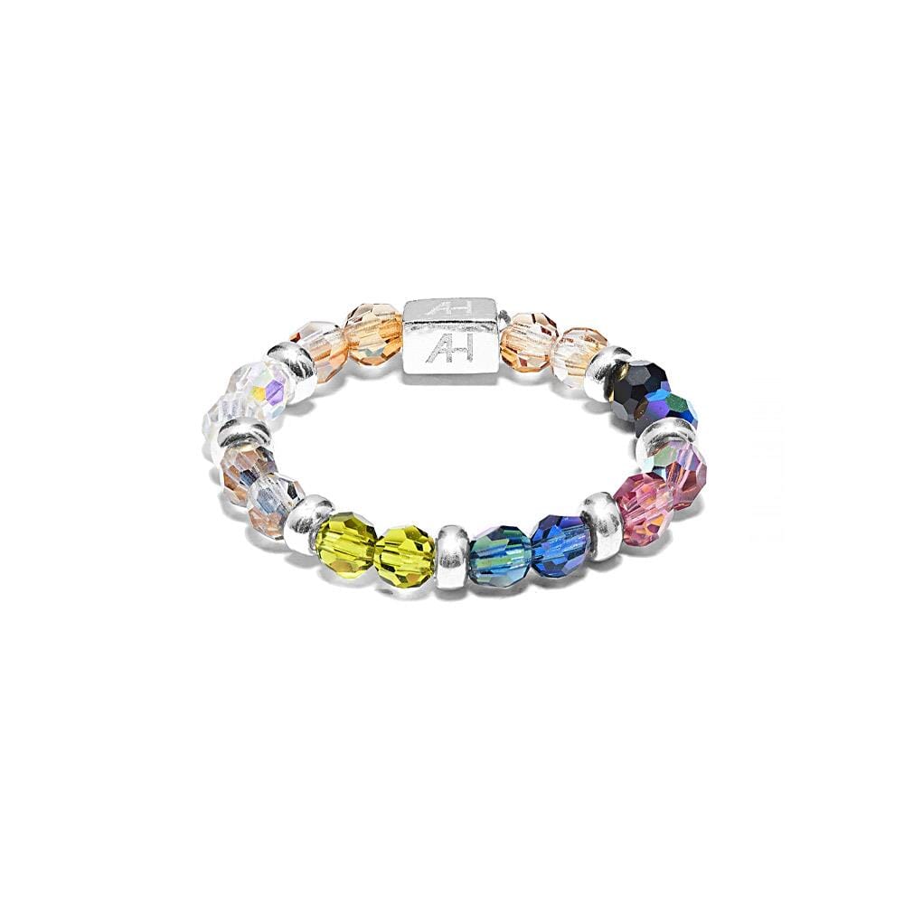 Crystal Shimmer Silver Ring