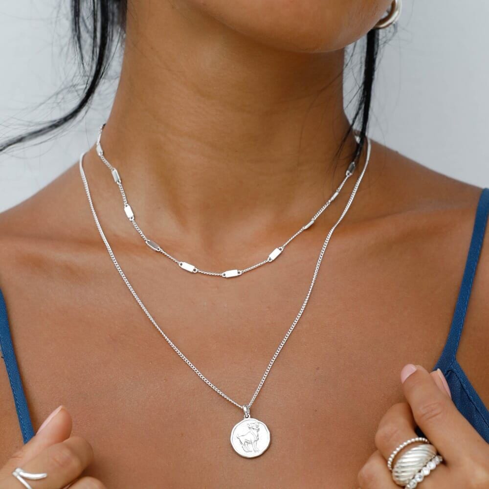 Outlet NU & MII Chelsea Silver Necklace