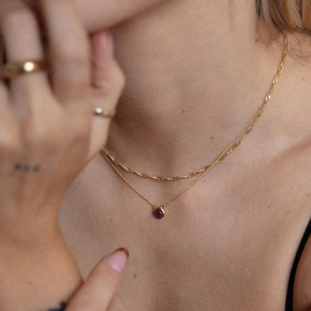 NU & MII Rosa Gold Necklace