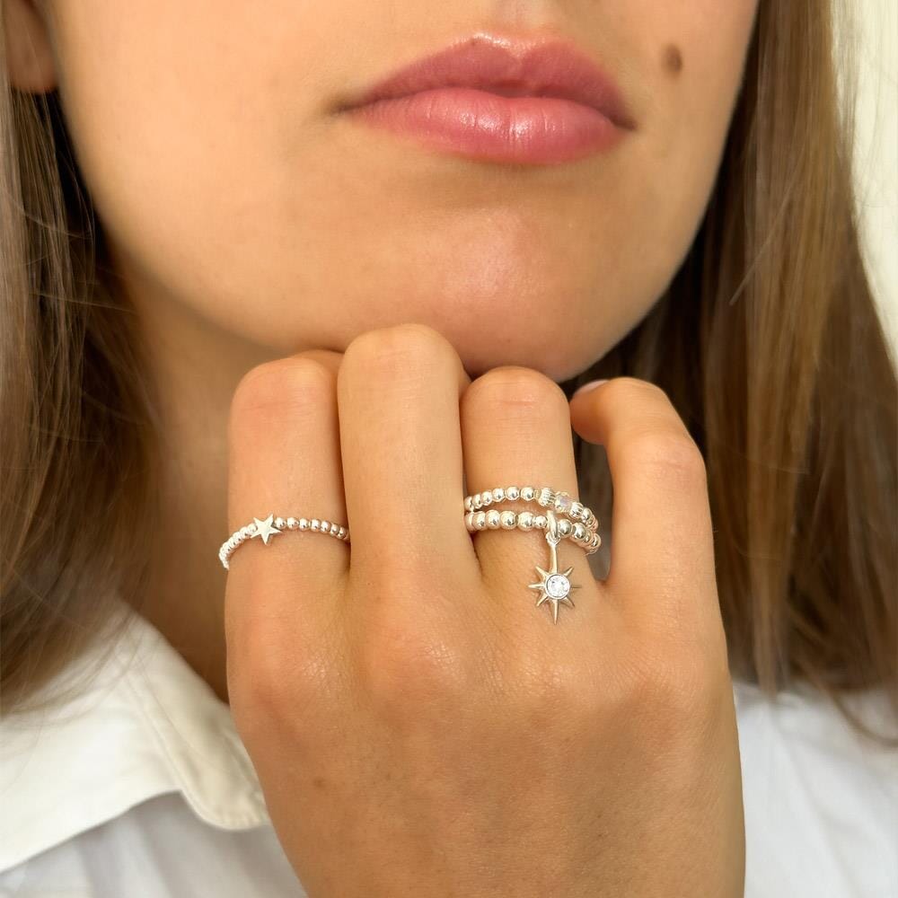 Solo Star Silver Ring
