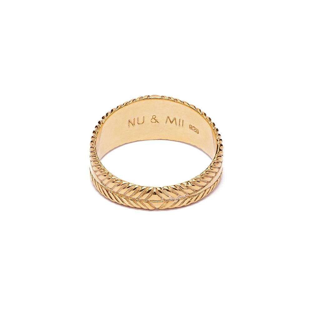 Outlet NU & MII Vintage Gold Plated Ring