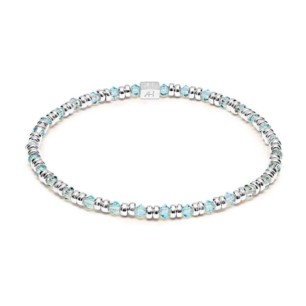 Kaleidoscope Silver Bracelet Stack - Choice of Colour