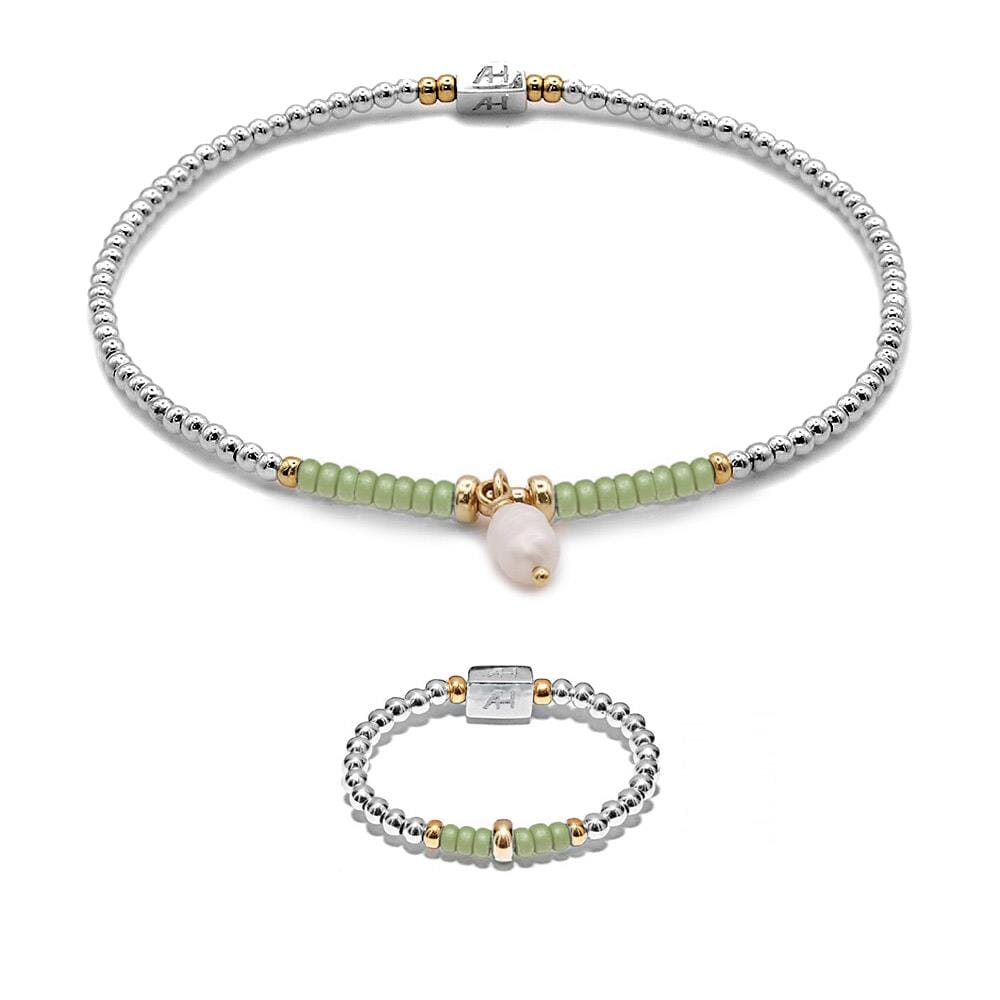 Maisie Mixed Metal Bracelet & Ring Set