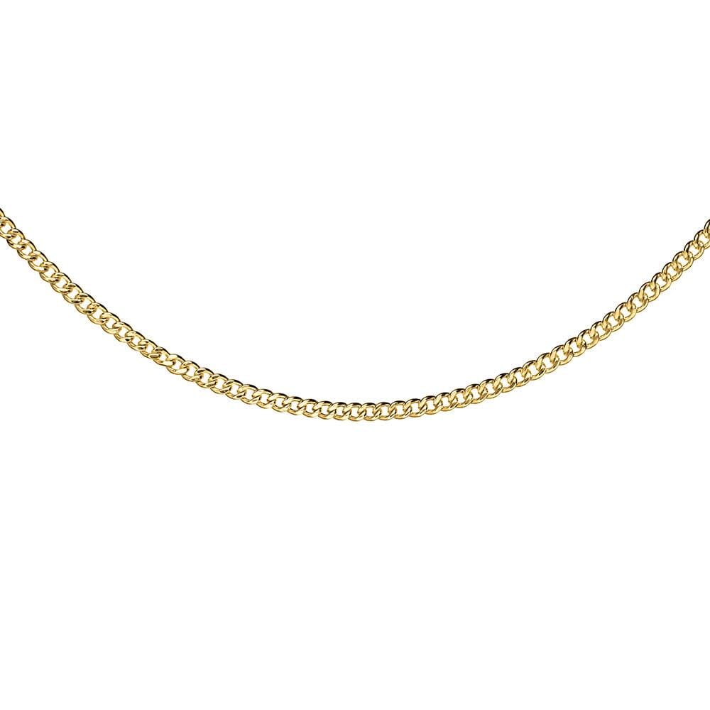 Outlet NU & MII Rosa Curb Chain Gold Plated Necklace