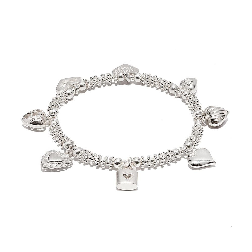 Silver charm on sale bracelet