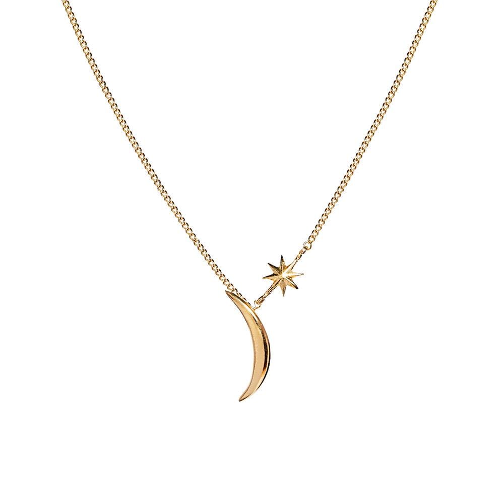 Luna Star Gold Plated Necklace