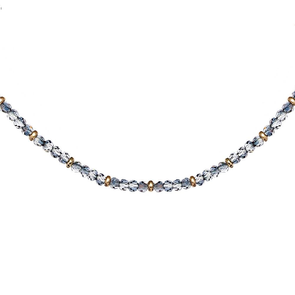 Mini Blisski Gold Plated Necklace - Storm Crystal