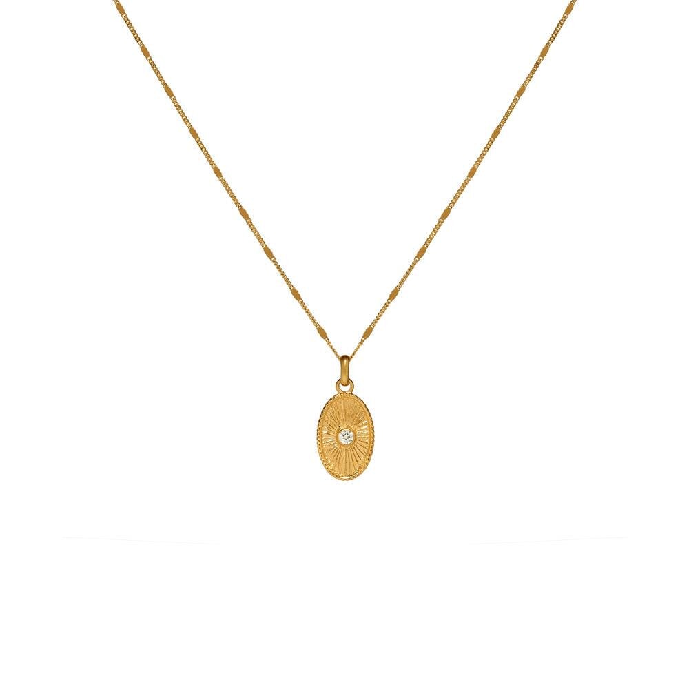 NU & MII Bright Pendant Gold Plated Necklace