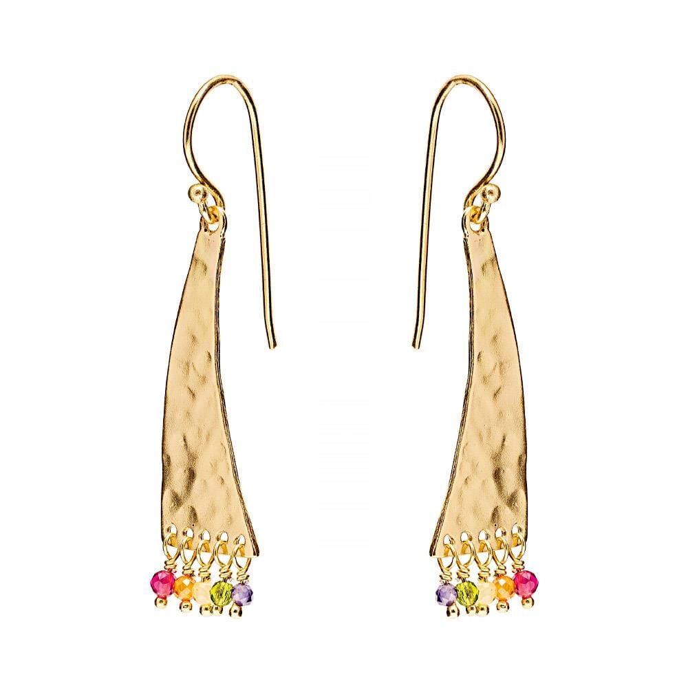 Harlequin Gold Plated Earrings