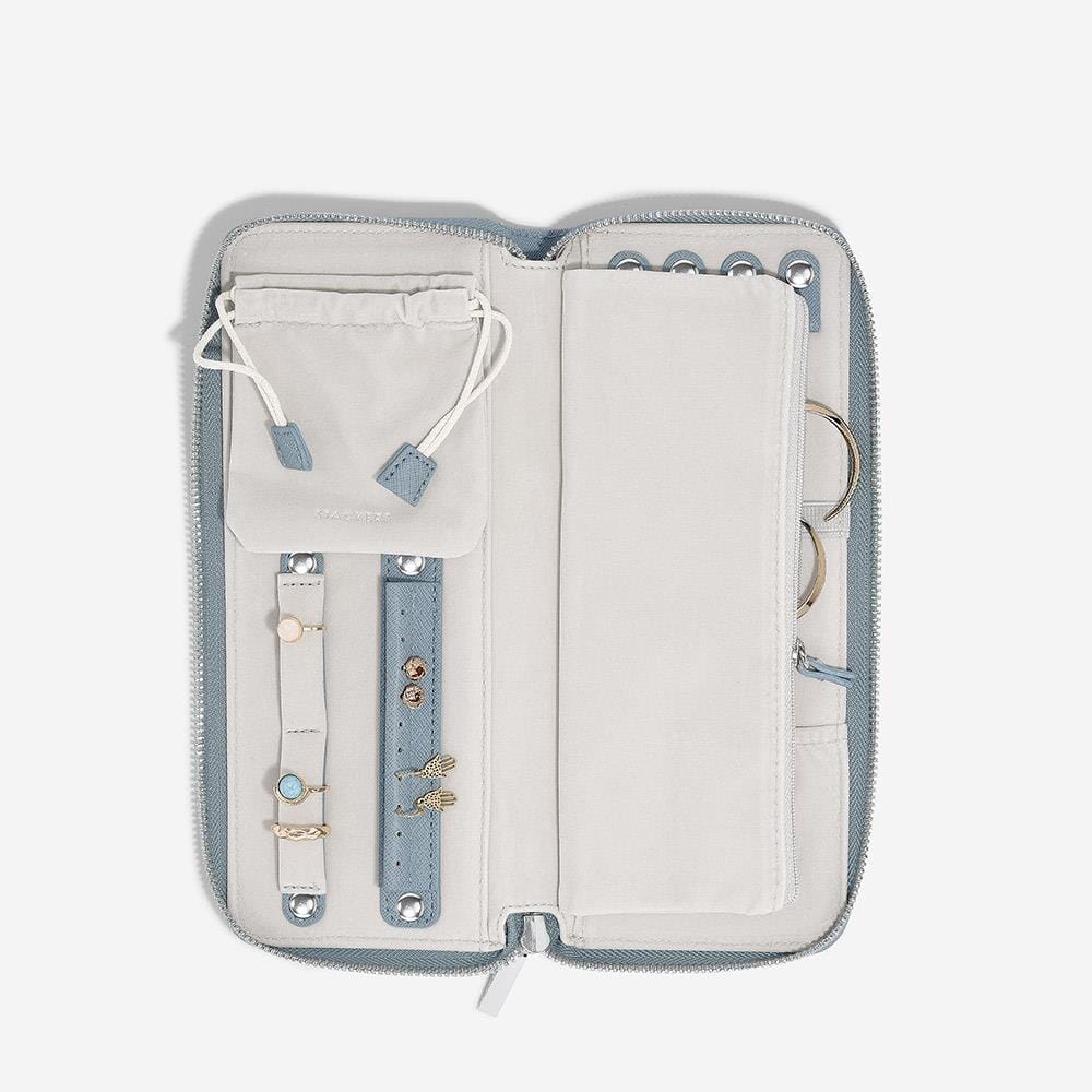 Stackers Dusky Blue Jewellery Roll
