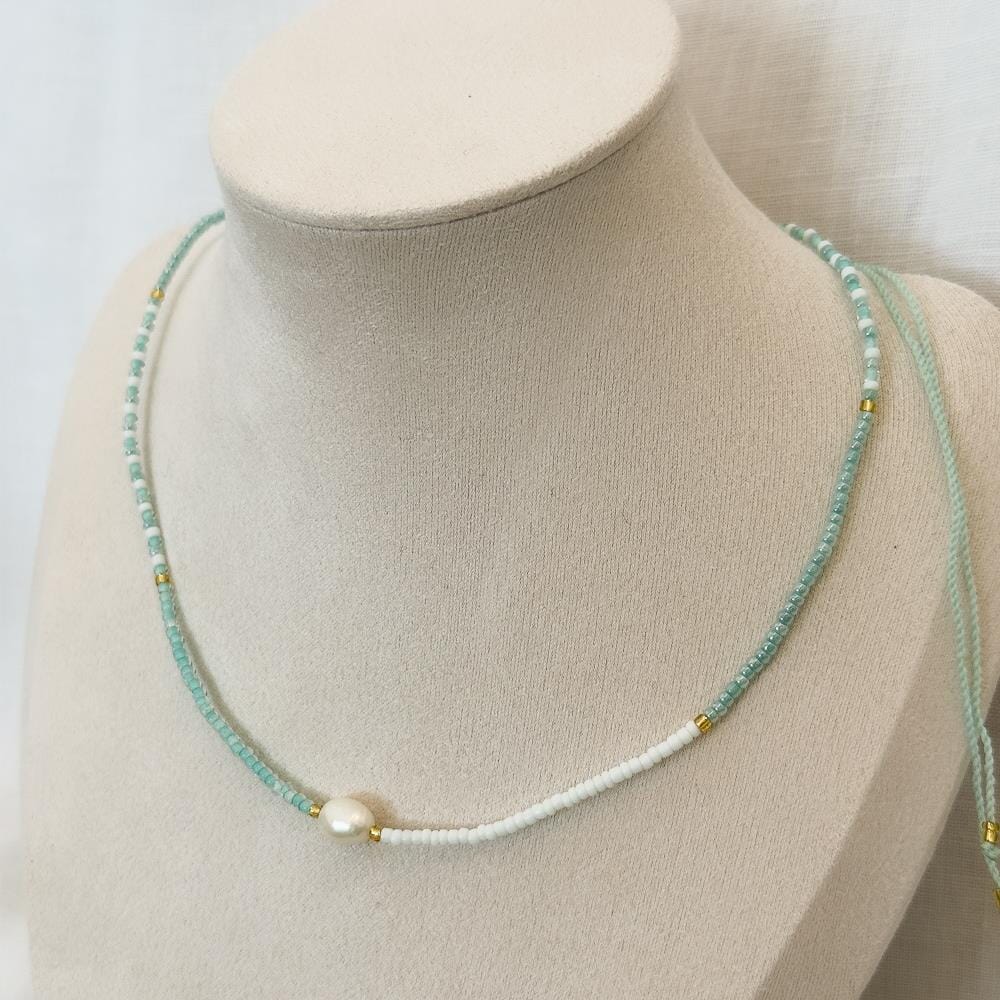 Marianne Pearl Beaded Necklace - Choice of Colours