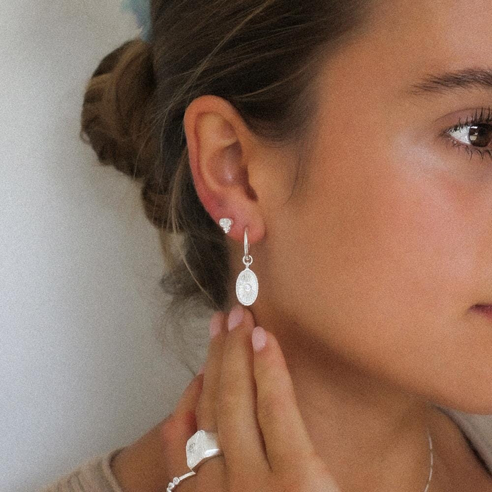 NU & MII Clemmie Stud Silver Earrings