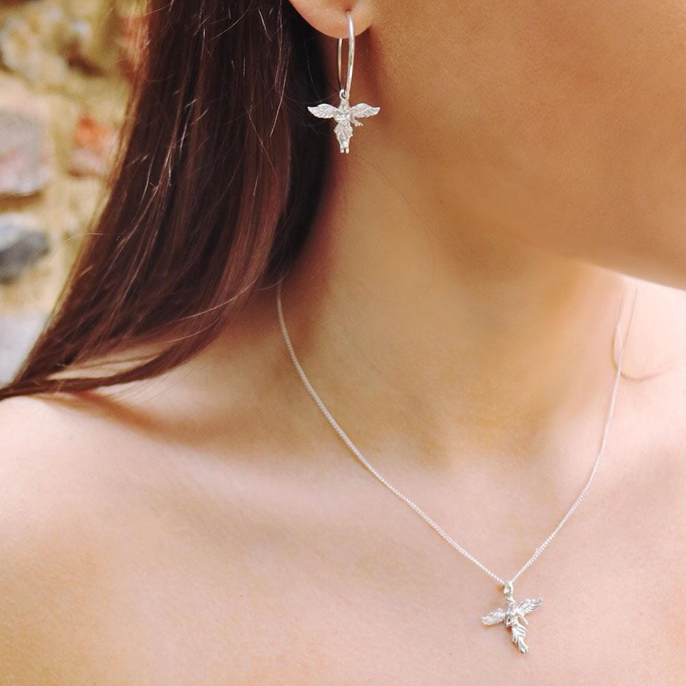 Itsy Bitsy My Guardian Angel Silver Necklace