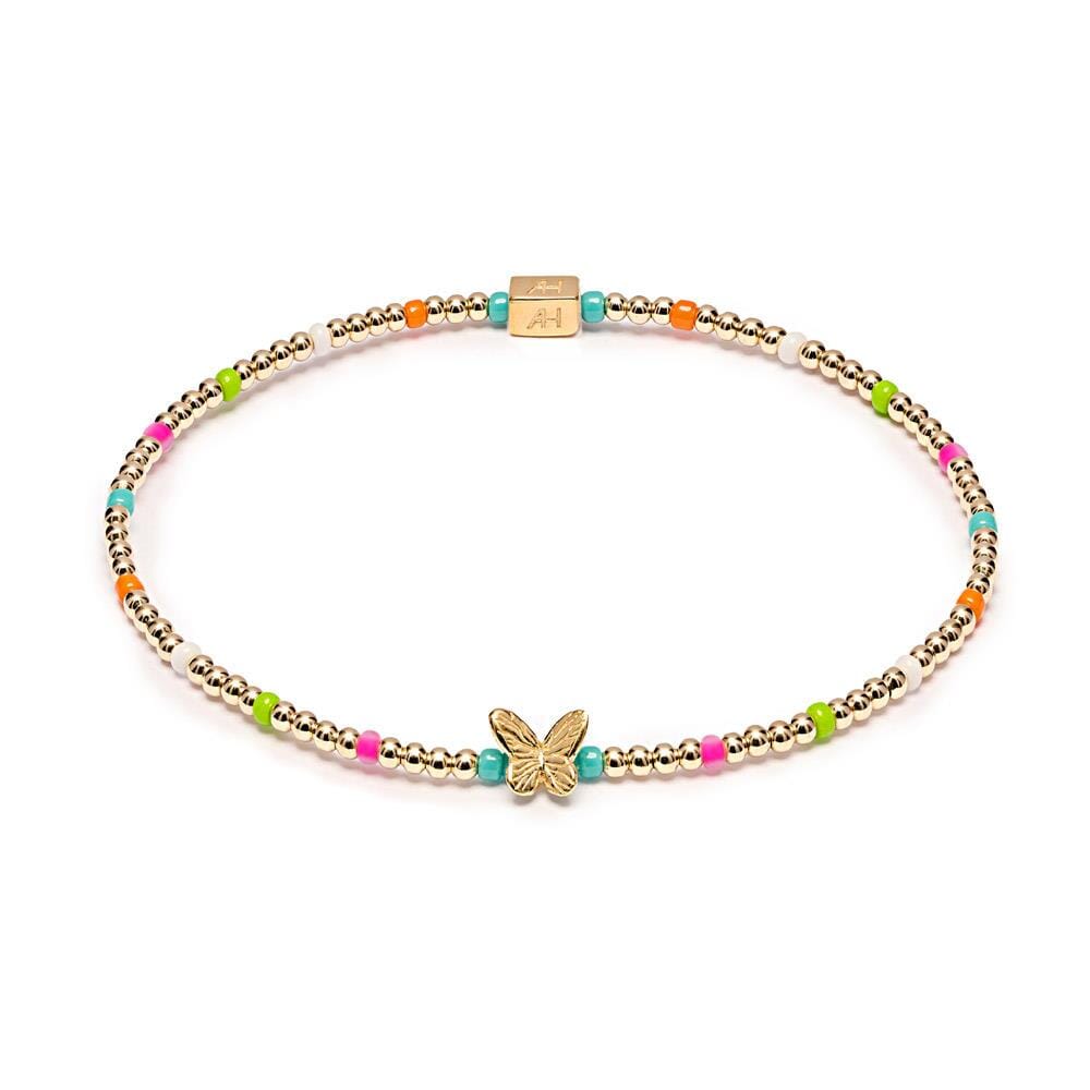 Papillon Gold Plated Bracelet - Neon Hues